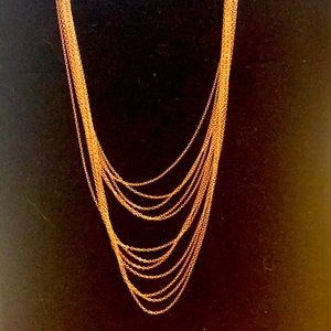 Cascading chain necklace